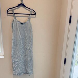 GAP Washed Denim Chambray Dress Large